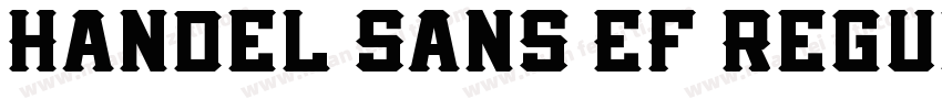 Handel Sans EF Regul字体转换